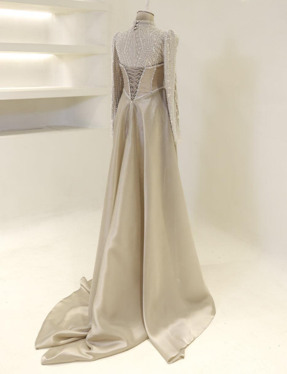 Couture Walsa Modest Evening Dress